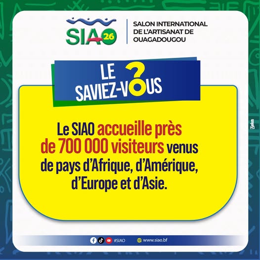 SIAO 2026 : la 18e édition placée sous le Très Haut Patronage du Président du Faso