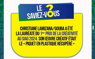Le saviez-vous ? Christiane Lamizana/Gouba, 1er prix de la créativité au SIAO 2024